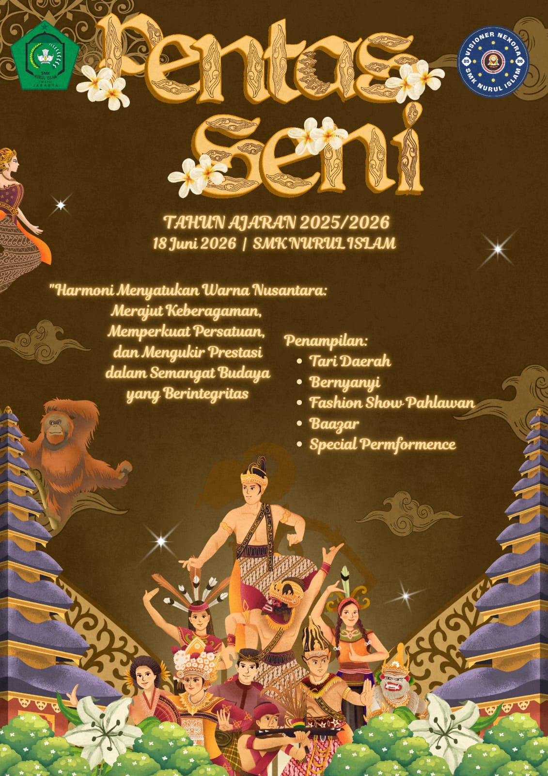 Merajut Keberagaman, SMK Nurul Islam Sukses Gelar Pentas Seni Tahun Ajaran 2025/2026