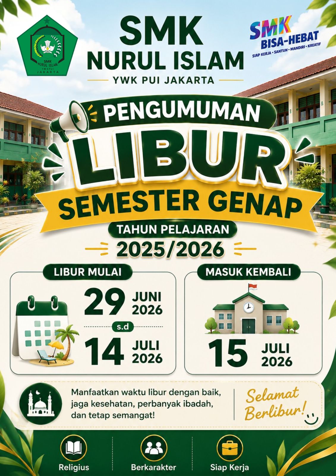 Informasi Libur Kenaikan Kelas