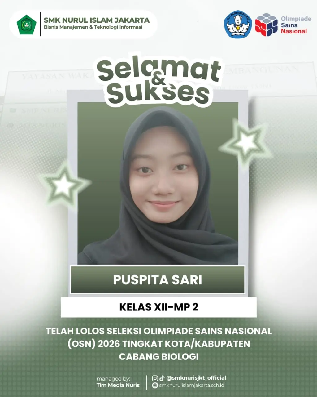 Olimpiade Sains Nasional (OSN) 2026 Tingkat Kota/Kabupaten Cabang Biologi